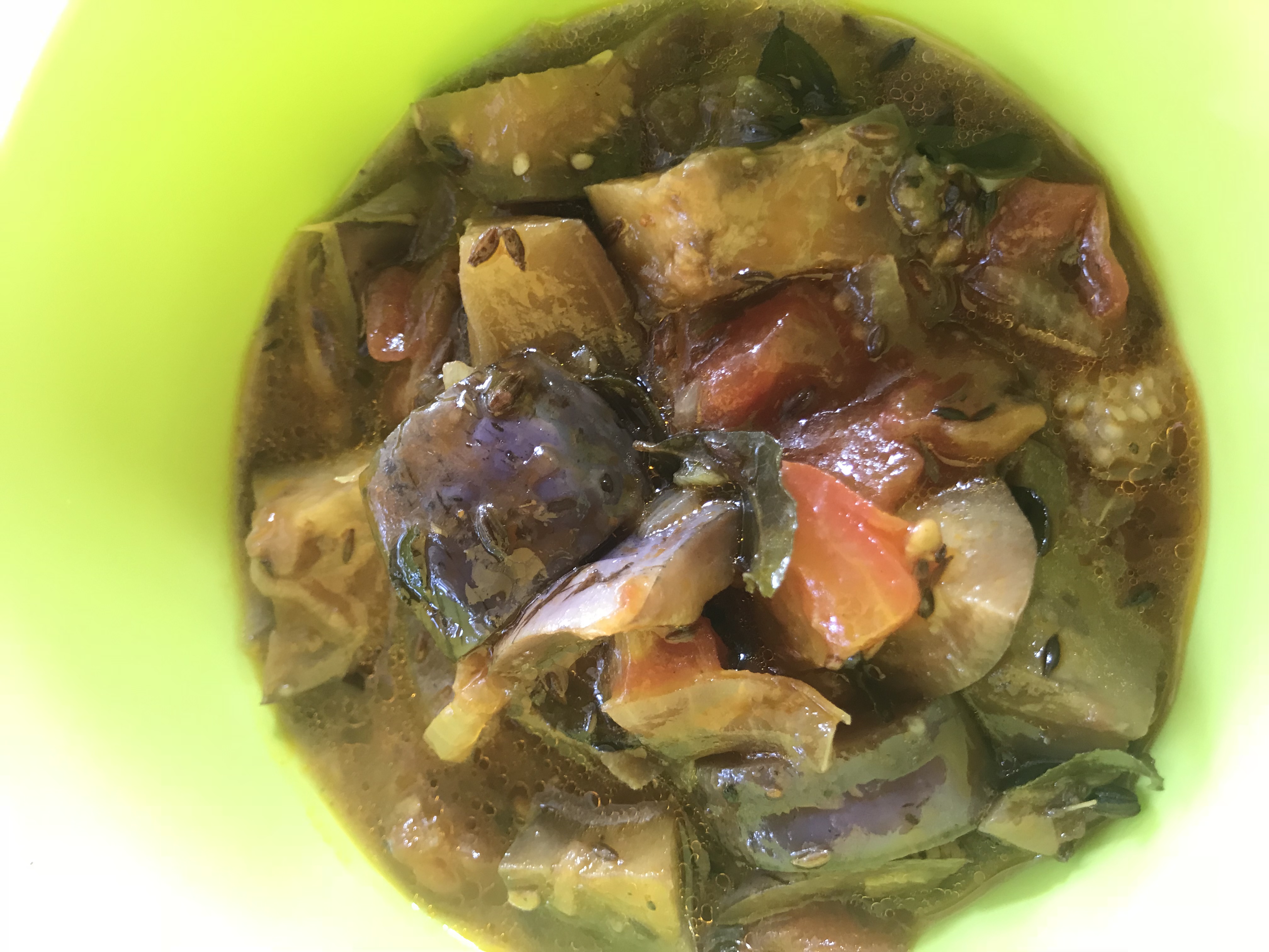 Curry z bakłażana